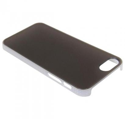 tutti - two-tone translucent hardshell case for iphone 5  (black/white)
